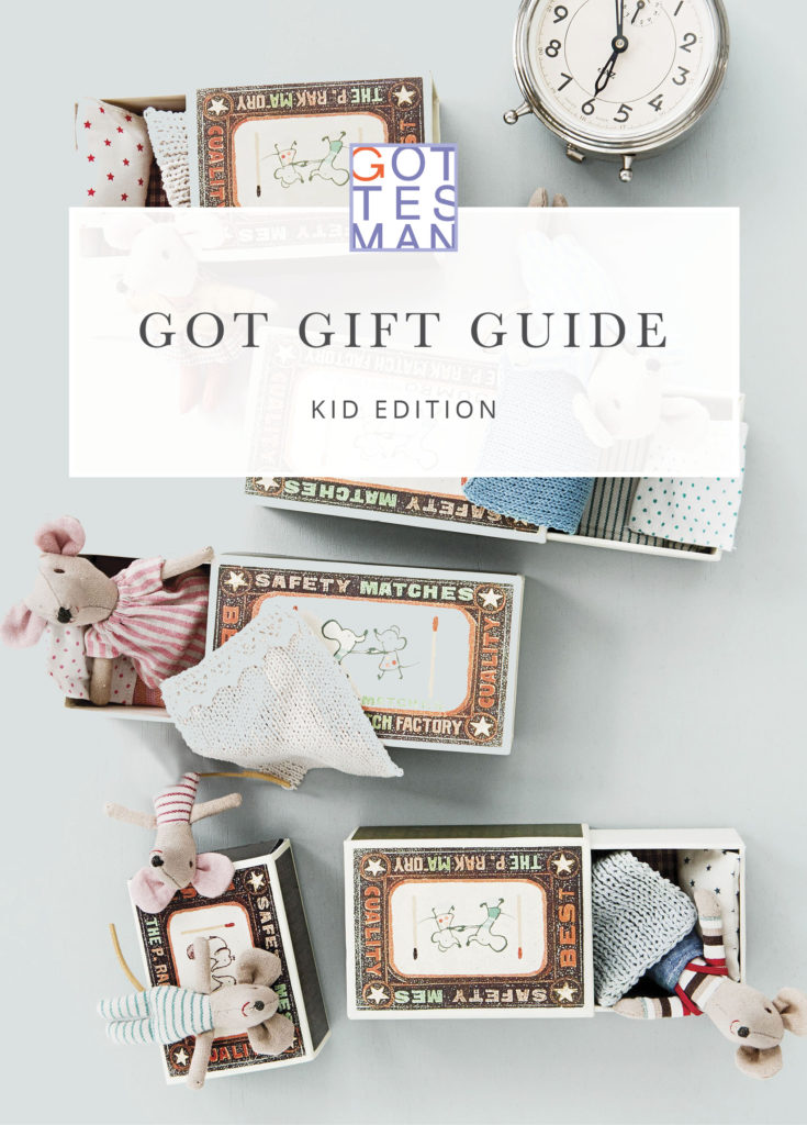 Toys with text overlay, "Got Gift Guide: Kid Edition"